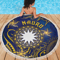 Nauru Beach Blanket Hibiscus Polynesian Tribal Pattern