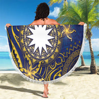 Nauru Beach Blanket Hibiscus Polynesian Tribal Pattern