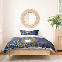 Nauru Bedding Set Hibiscus Polynesian Tribal Pattern