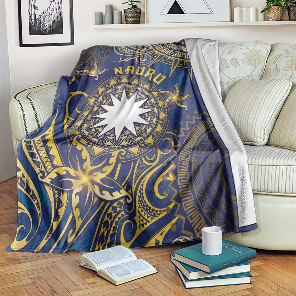 Nauru Blanket Hibiscus Polynesian Tribal Pattern