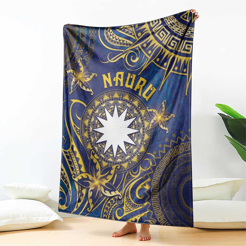 Nauru Blanket Hibiscus Polynesian Tribal Pattern