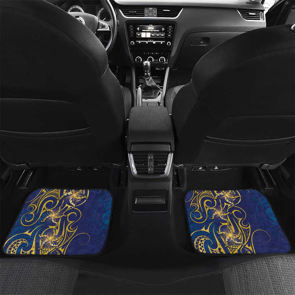 Nauru Car Mats Hibiscus Polynesian Tribal Pattern