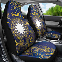 Nauru Car Seat Cover Hibiscus Polynesian Tribal Pattern
