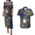 Personalised Nauru Couples Matching Puletasi and Hawaiian Shirt Hibiscus Polynesian Tribal Pattern