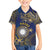 Personalised Nauru Family Matching Short Sleeve Bodycon Dress and Hawaiian Shirt Hibiscus Polynesian Tribal Pattern