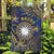 Nauru Garden Flag Hibiscus Polynesian Tribal Pattern