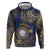 Personalised Nauru Hoodie Hibiscus Polynesian Tribal Pattern