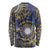 Personalised Nauru Long Sleeve Shirt Hibiscus Polynesian Tribal Pattern