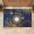 Nauru Rubber Doormat Hibiscus Polynesian Tribal Pattern