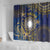 Nauru Shower Curtain Hibiscus Polynesian Tribal Pattern