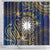 Nauru Shower Curtain Hibiscus Polynesian Tribal Pattern