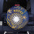 Nauru Spare Tire Cover Hibiscus Polynesian Tribal Pattern