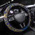 Nauru Steering Wheel Cover Hibiscus Polynesian Tribal Pattern