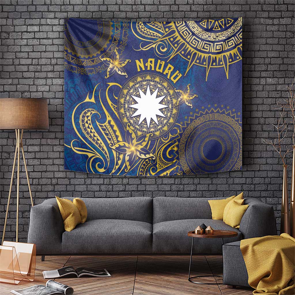 Nauru Tapestry Hibiscus Polynesian Tribal Pattern