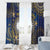 Nauru Window Curtain Hibiscus Polynesian Tribal Pattern