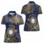 Personalised Nauru Women Polo Shirt Hibiscus Polynesian Tribal Pattern