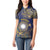 Personalised Nauru Women Polo Shirt Hibiscus Polynesian Tribal Pattern