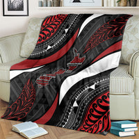 Aotearoa New Zealand Native Birds Map Blanket Silver Fern Tribal Pattern