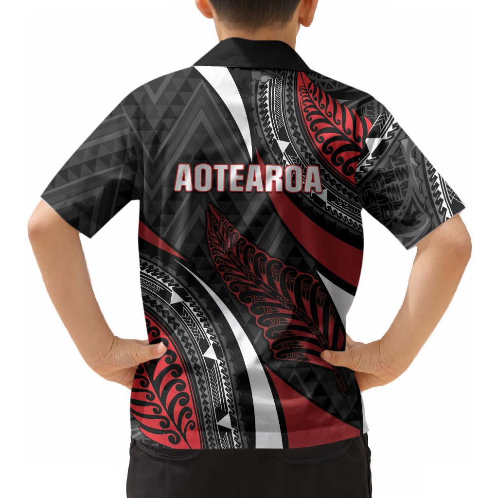 Aotearoa New Zealand Native Birds Map Hawaiian Shirt Silver Fern Tribal Pattern