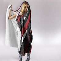 Aotearoa New Zealand Native Birds Map Hooded Blanket Silver Fern Tribal Pattern