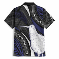 Personalised New Zealand Kiwi Hawaiian Shirt Silver Fern Tribal Pattern DT05 - Polynesian Pride