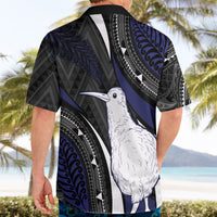 Personalised New Zealand Kiwi Hawaiian Shirt Silver Fern Tribal Pattern DT05 - Polynesian Pride