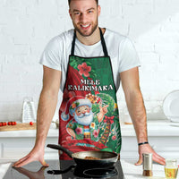 Hawaii Christmas Apron Mele Kalikimaka Funny Hawaiian Santa - Polynesian Pride