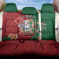 Hawaii Christmas Back Car Seat Cover Mele Kalikimaka Funny Hawaiian Santa - Polynesian Pride