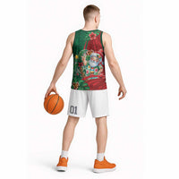 Hawaii Christmas Basketball Jersey Mele Kalikimaka Funny Hawaiian Santa - Polynesian Pride