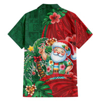 Hawaii Christmas Family Matching Long Sleeve Bodycon Dress and Hawaiian Shirt Mele Kalikimaka Funny Hawaiian Santa - Polynesian Pride