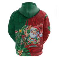 Hawaii Christmas Hoodie Mele Kalikimaka Funny Hawaiian Santa - Polynesian Pride