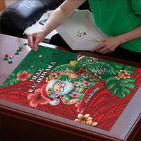 Hawaii Christmas Puzzle Mele Kalikimaka Funny Hawaiian Santa - Polynesian Pride