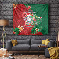 Hawaii Christmas Tapestry Mele Kalikimaka Funny Hawaiian Santa - Polynesian Pride