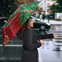 Hawaii Christmas Umbrella Mele Kalikimaka Funny Hawaiian Santa - Polynesian Pride