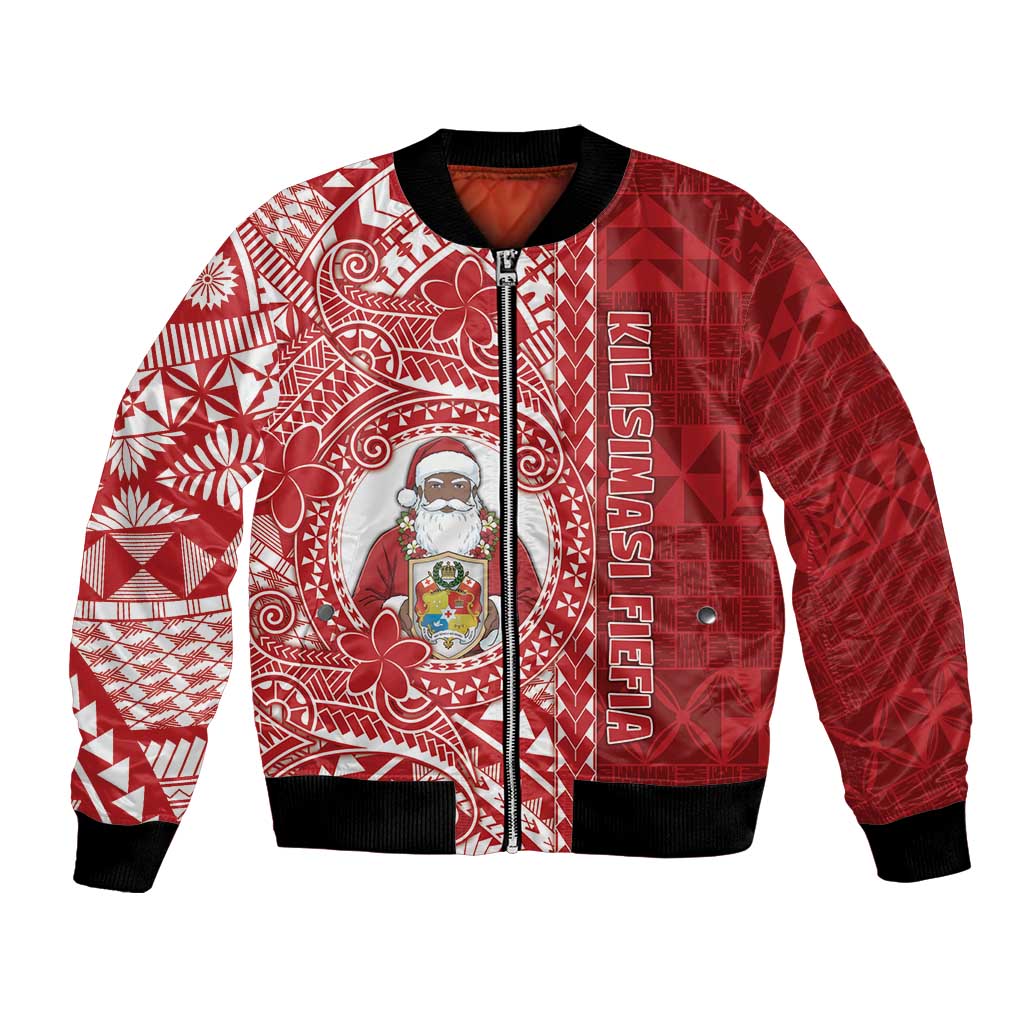 Tonga Christmas Bomber Jacket Kilisimasi Fiefia - Polynesian Pride