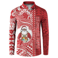 Tonga Christmas Button Sweatshirt Kilisimasi Fiefia - Polynesian Pride
