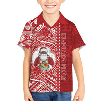 Tonga Christmas Family Matching Off Shoulder Short Dress and Hawaiian Shirt Kilisimasi Fiefia - Polynesian Pride