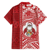 Tonga Christmas Family Matching Short Sleeve Bodycon Dress and Hawaiian Shirt Kilisimasi Fiefia - Polynesian Pride