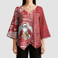 Tonga Christmas Kimono Sleeve Blouse Kilisimasi Fiefia - Polynesian Pride