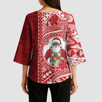 Tonga Christmas Kimono Sleeve Blouse Kilisimasi Fiefia - Polynesian Pride
