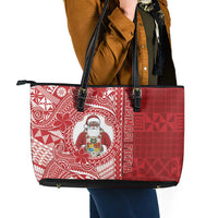 Tonga Christmas Leather Tote Bag Kilisimasi Fiefia - Polynesian Pride