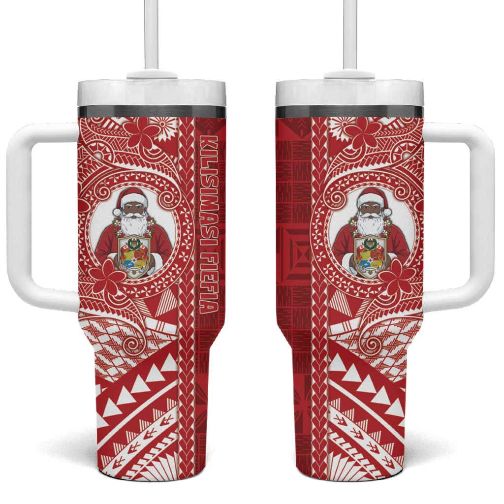 Tonga Christmas Tumbler With Handle Kilisimasi Fiefia - Polynesian Pride