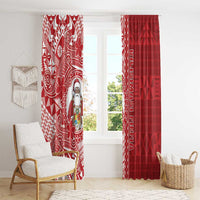 Tonga Christmas Window Curtain Kilisimasi Fiefia - Polynesian Pride