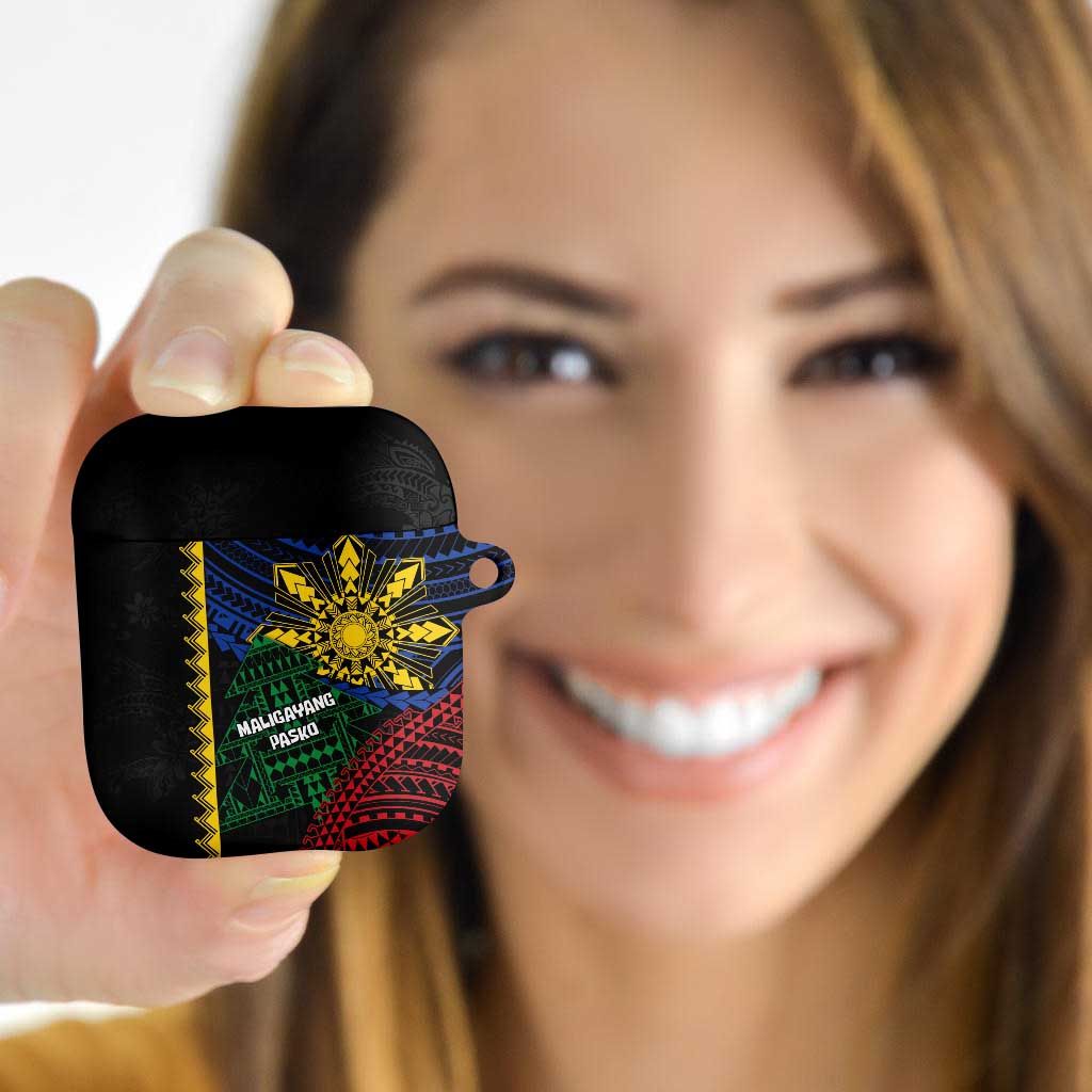 Philippines Christmas AirPods Case Xmas Tree Filipino Tribal Patterns - Polynesian Pride