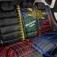 Philippines Christmas Back Car Seat Cover Xmas Tree Filipino Tribal Patterns - Polynesian Pride