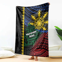 Philippines Christmas Blanket Xmas Tree Filipino Tribal Patterns - Polynesian Pride