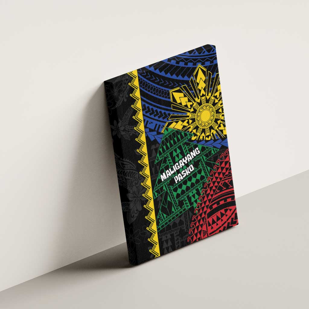 Philippines Christmas Canvas Wall Art Xmas Tree Filipino Tribal Patterns - Polynesian Pride