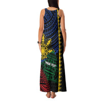 Personalised Philippines Christmas Family Matching Tank Maxi Dress and Hawaiian Shirt Xmas Tree Filipino Tribal Patterns DT05 - Polynesian Pride