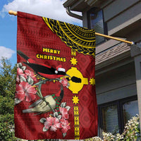 Rotuma Christmas Garden Flag Rotuma Myzomela Birds With Hibiscus Flowers - Polynesian Pride