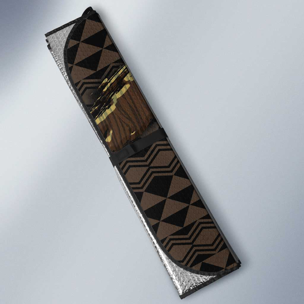 Hawaii Tiki Pirates Auto Sun Shade Kakau Pattern Polynesian Style